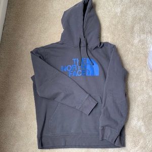 Northface gray hoodie - faded grey. Size large but fits like a medium.